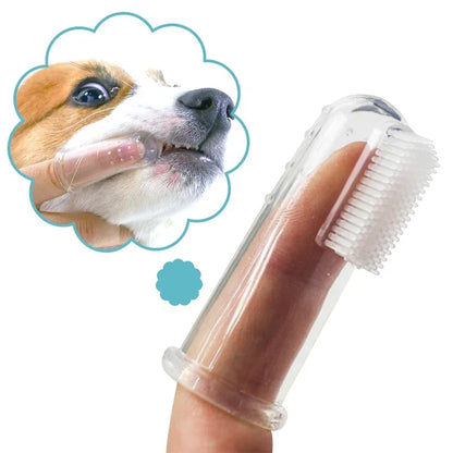 Super Soft Silicone Pet Finger Toothbrush For Dog And Cat Dental Care