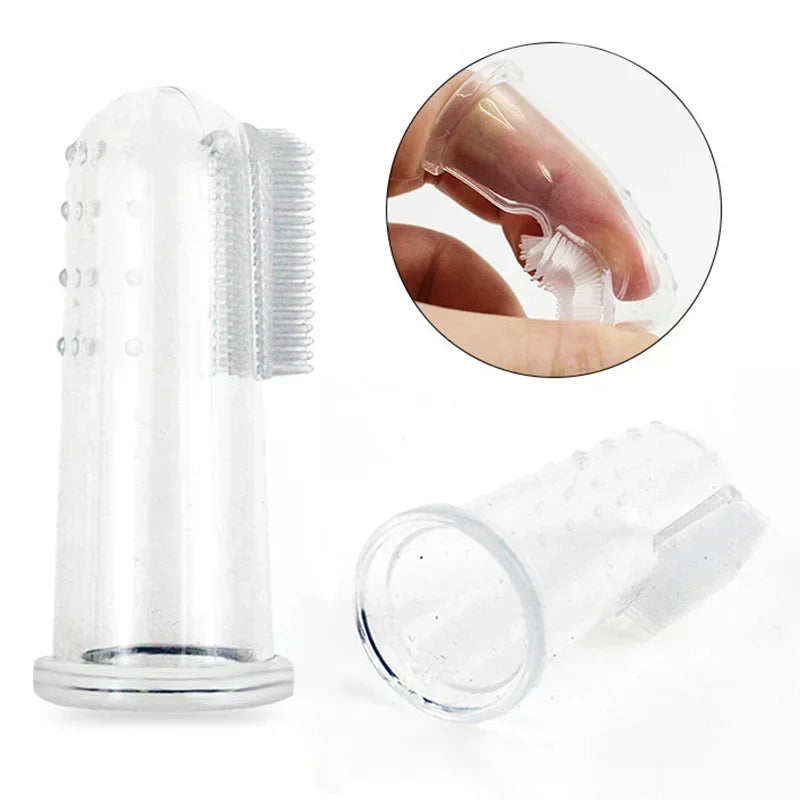 Super Soft Silicone Pet Finger Toothbrush For Dog And Cat Dental Care